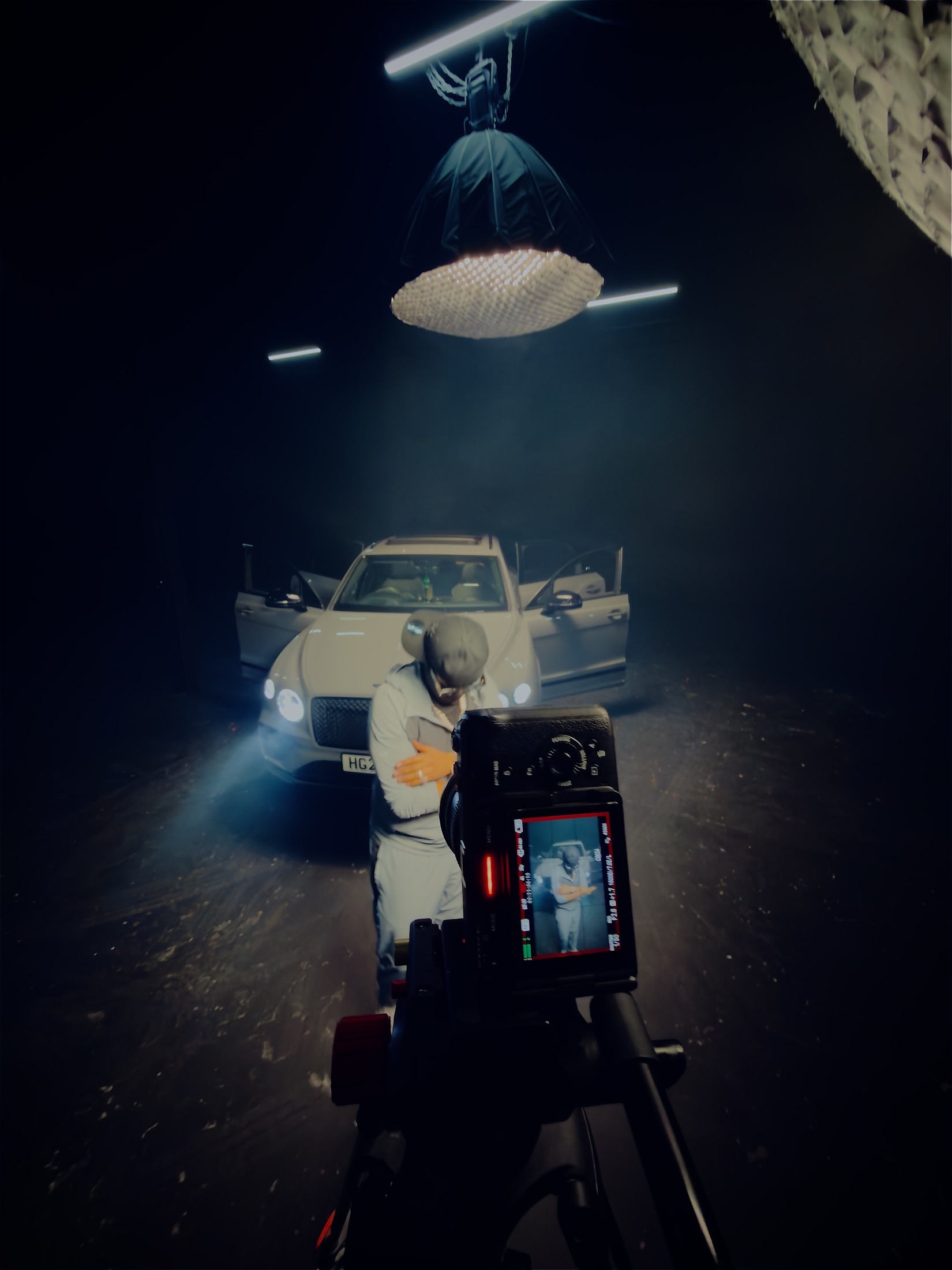 Run Da Mic Productions camera and lighting setup on set
